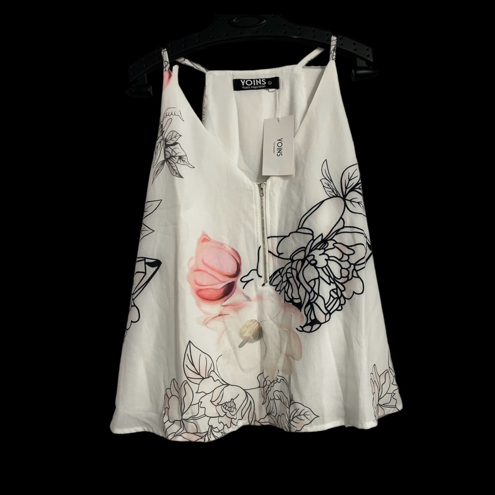 Yoins Tank Tops for Women V Neck Womens Fashion Sleeveless Top Loose Fit Blouse